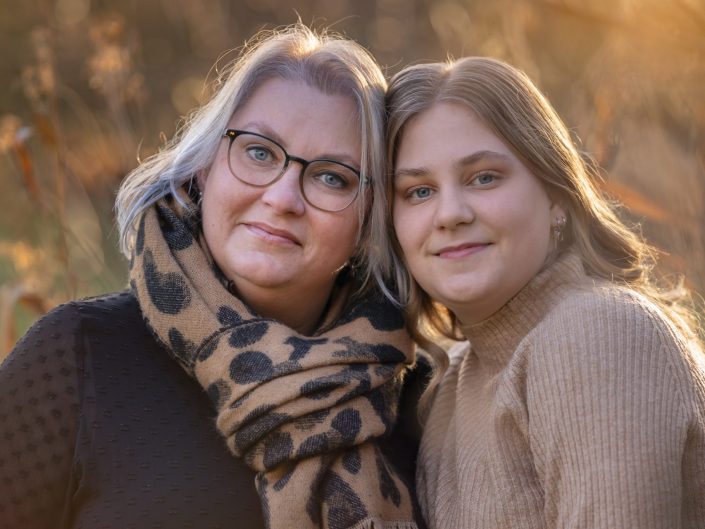 Moeder en dochter fotoshoot