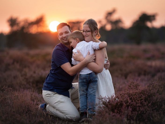 Familytime - Fotoshoot op de paarse heide