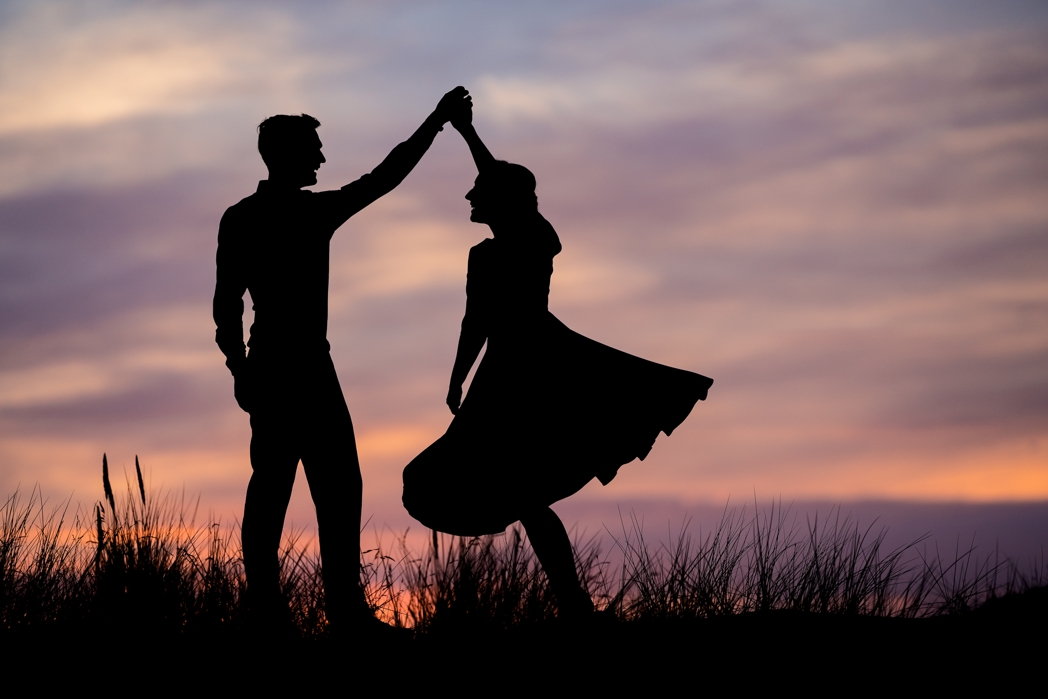 silhouet fotoshoot, golden hour fotografie, fotograaf Veluwe, creatieve portretfotografie