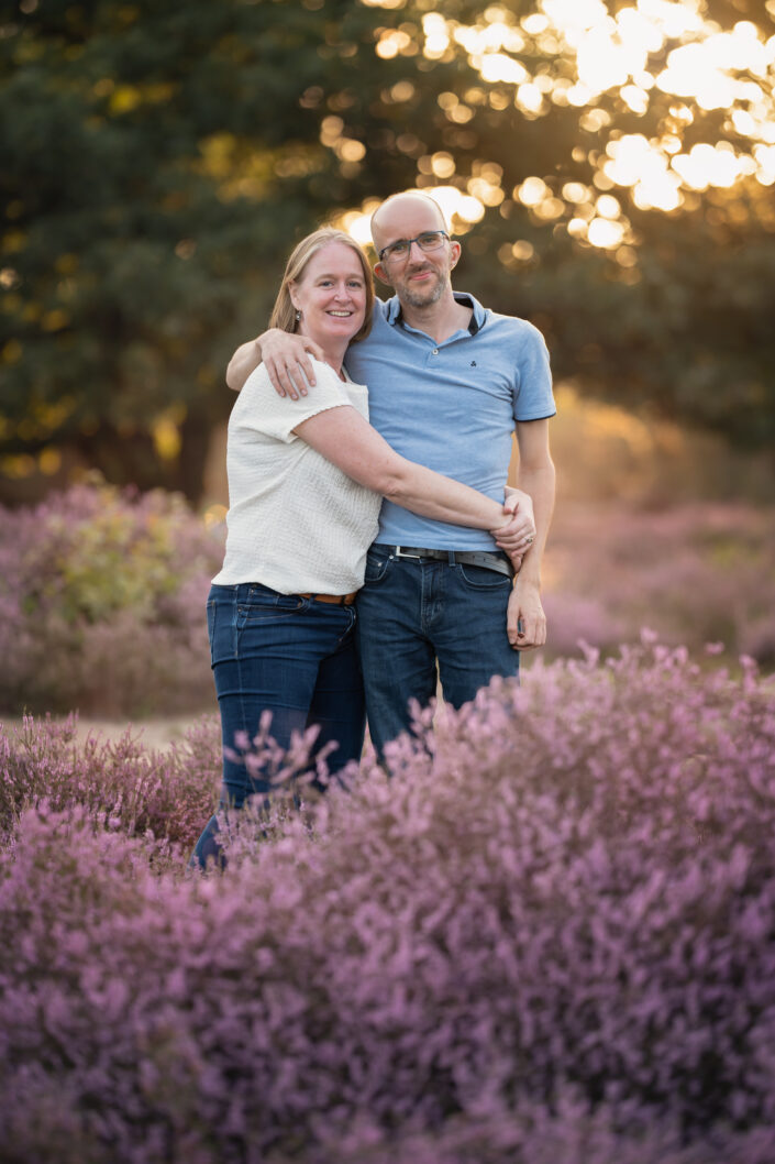 paarse heide familie fotoshoot veluwe Hilversum