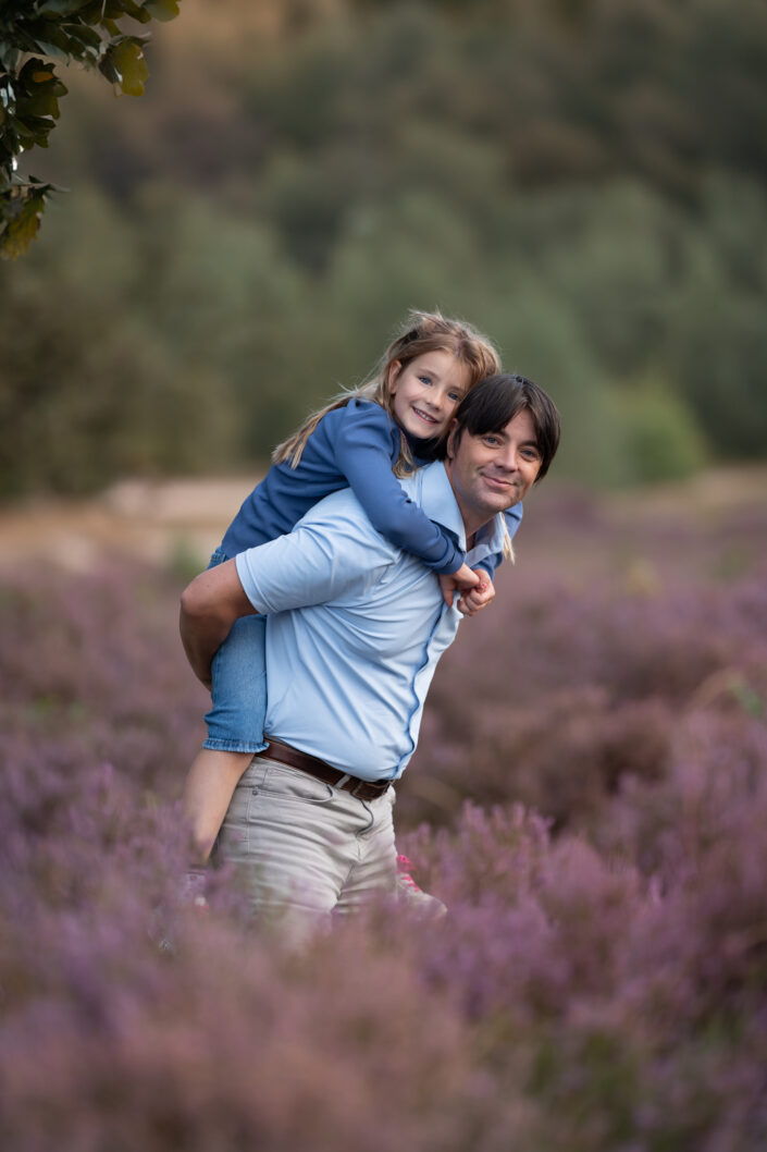 familie fotoshoot heide buiten