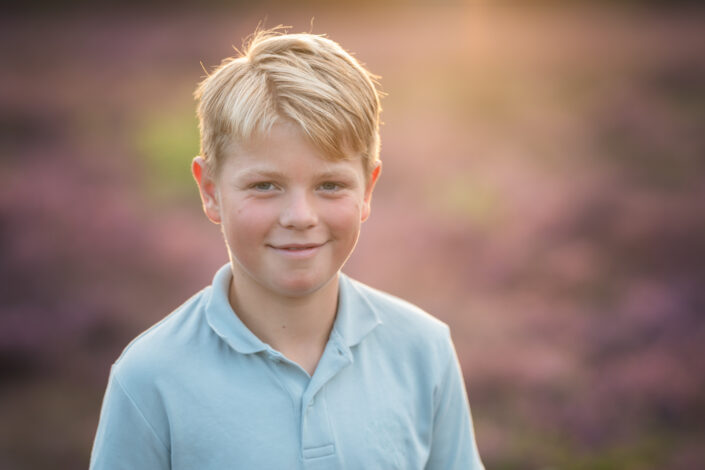 familie fotoshoot heide buiten