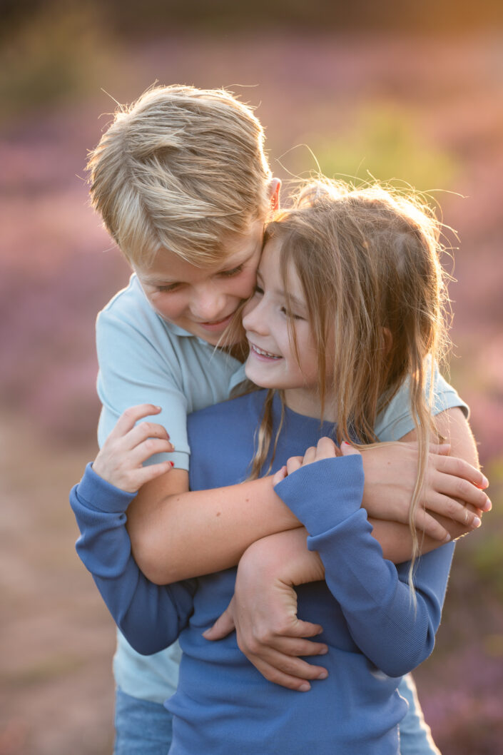 familie fotoshoot heide buiten