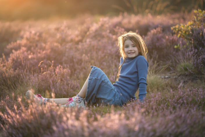 familie fotoshoot heide buiten