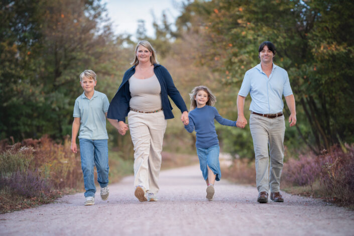 familie fotoshoot heide buiten