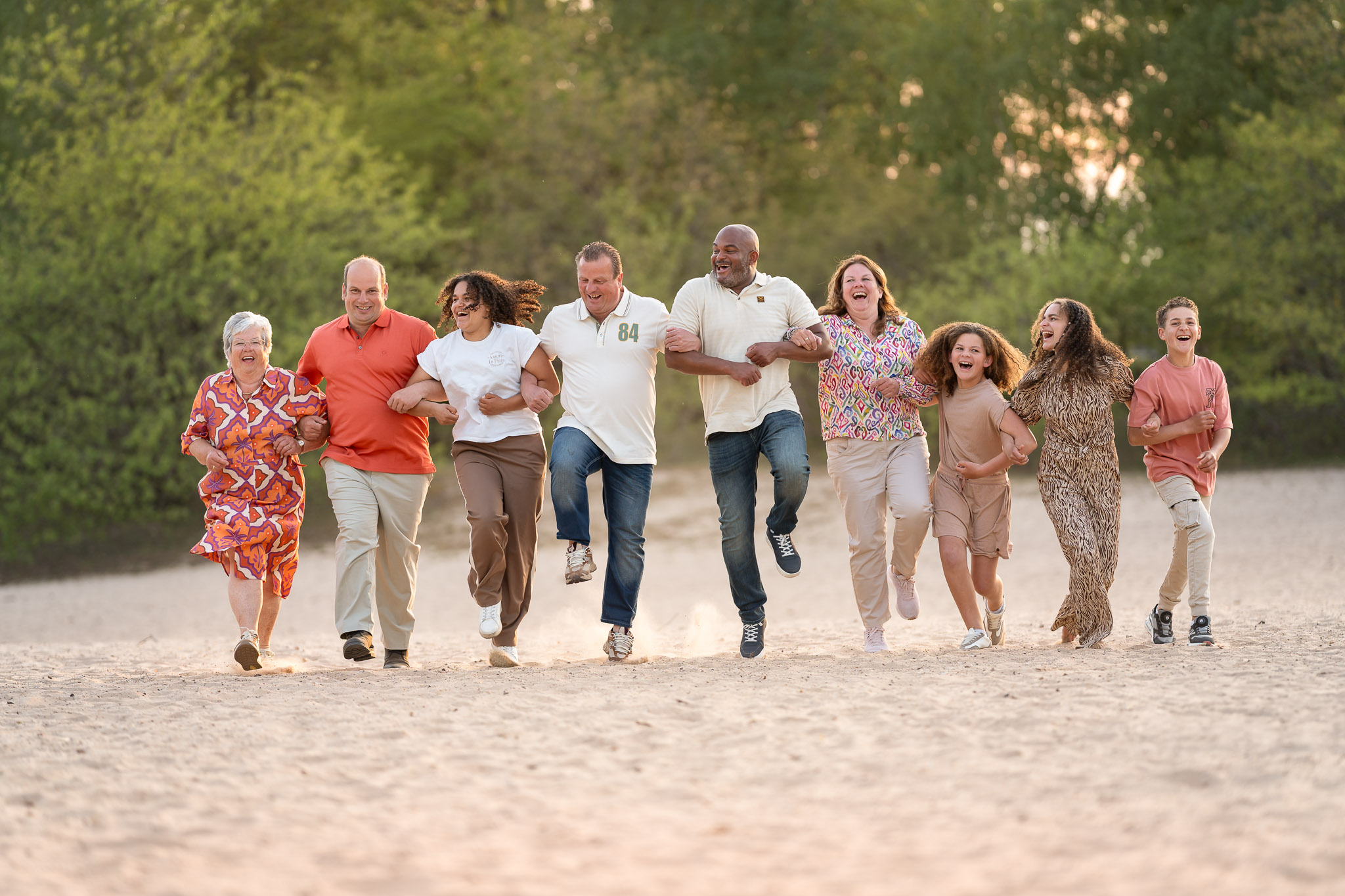 familie fotograaf buiten 